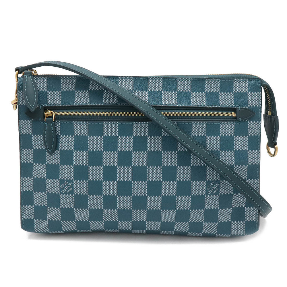 LOUIS VUITTON Damier Module Crossbody Bag Clutch Cyan